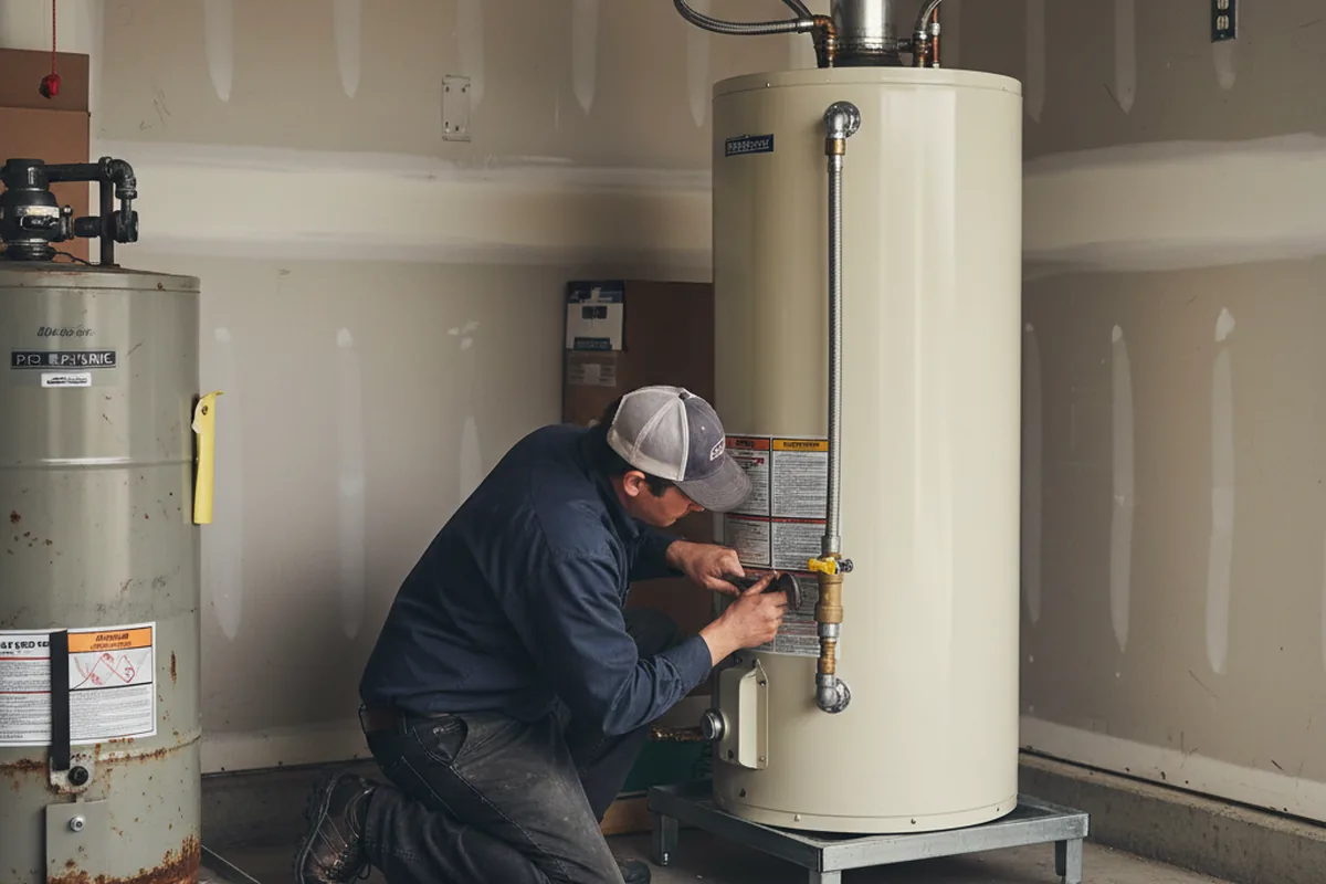 Water heater and shutoff valve replacement in Point