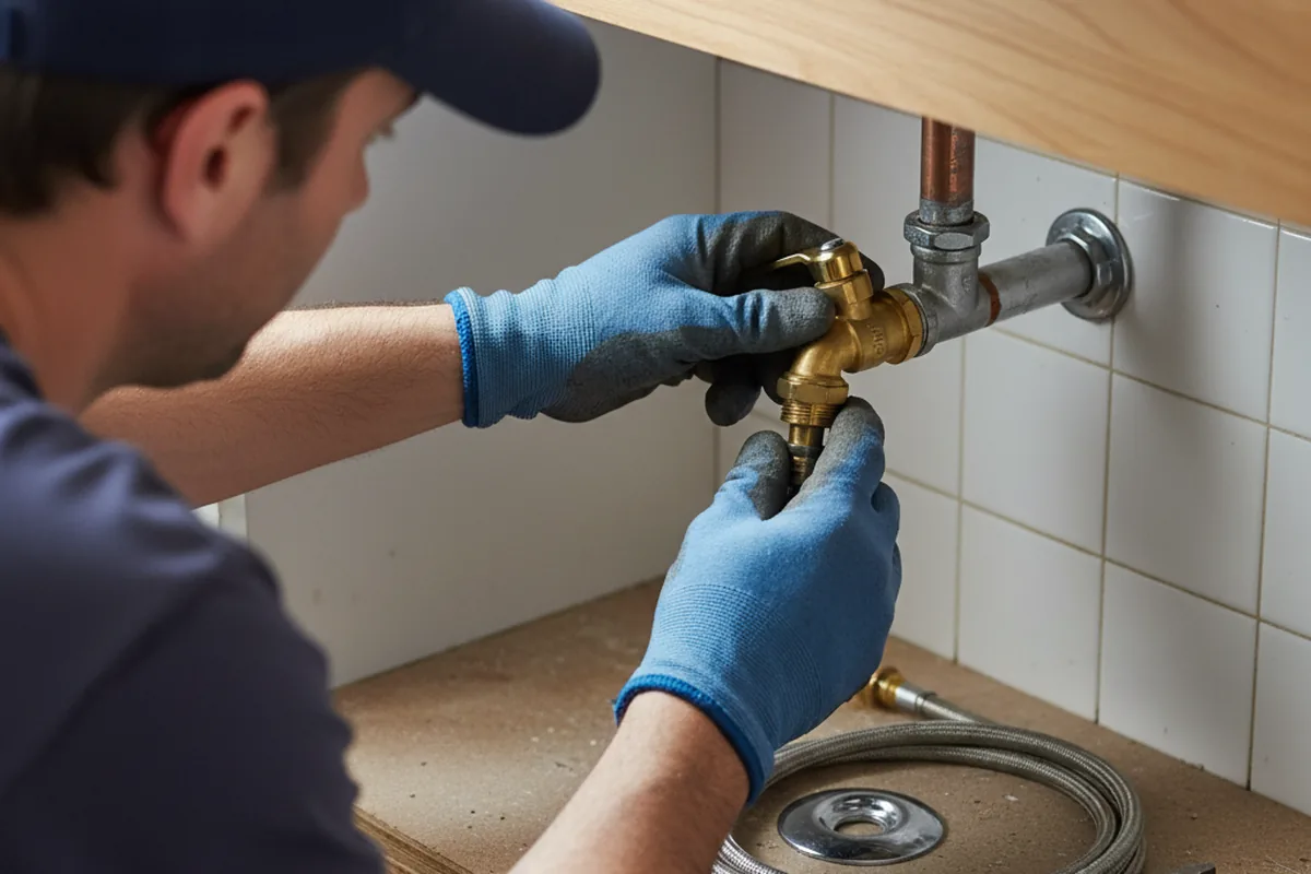 Shutoff valve and fitting work during Repiping in Point